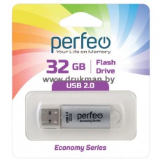USB накопитель Perfeo с колпачком 32GB Silver (USB 2.0)